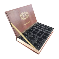 Boîte à chocolat de mariage personnalisée de luxe en gros, vide, pour bonbons, avec emballage en papier, gaufrage, pelliculage mat, recyclée