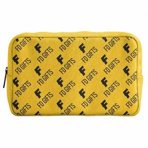 Pochette cosmétique en toile personnalisée très vendue, sac de maquillage de voyage pour cadeaux promotionnels et d'affaires - Product Image 3