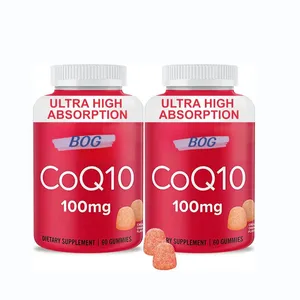 New Arrival CoQ10 Supplement High Absorption Customized Flavored Non-GMO & Gluten-Free Coenzyme Q10 Gummies For Adult 60 Counts