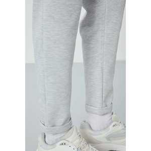 Pantalon de survêtement pour homme gris texturé, coupe standard, 100% coton, tissu éponge français respirant, 82154 - Product Image 2