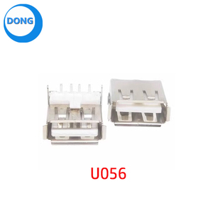 USB-107 A-type vrouwelijke connector AF90 graden gebogen pin vrouwelijke kop 4P gekrulde rand/platte rand plug-in board USB-<span class=keywords><strong>interface</strong></span> vrouwelijke connector - Product Image 3