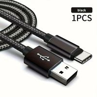Câble de charge rapide USB vers Type C, adapté aux câbles de charge tressés pour Android, Samsung, Redmi et autres téléphones mobiles