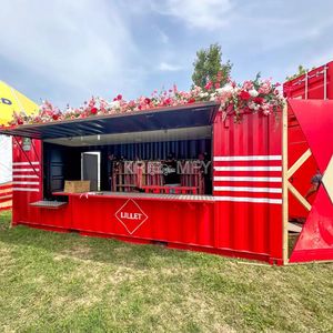 2025 40 pieds 20 pieds Maison capsule hôtel café boutique de café conteneur portable pliable abordable 5 chambres - Product Image 4