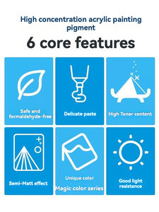 Peinture <span class=keywords><strong>acrylique</strong></span> <span class=keywords><strong>Pebeo</strong></span> qualité artiste - 500ml/250ml/100ml semi-mate, métallisée, nacrée pour DIY/murales, résistante à la lumière sur toile et papier - Product Image 6