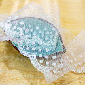 Nuovo arrivo RYL, passamaneria in pizzo a pois <span class=keywords><strong>con</strong></span> motivo a onde larghe 6,5 cm per accessori cosplay anime e Lolita - Product Image 6