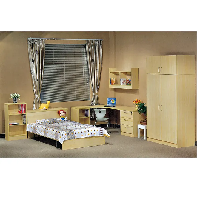 Offre Spéciale modèle en bois meubles de maison lit simple enfants lit pour chambre