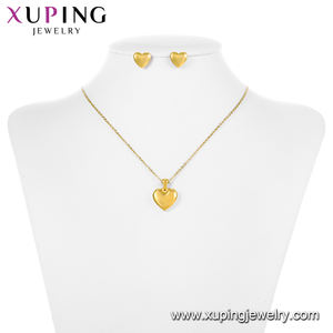 S-406 xuping תכשיטים אופנה אופנה פופולרי אלגנטי תוסס יומיומי מתנה רומנטית לב רומנטי לב נירוסטה 24 קראט - Product Image 6
