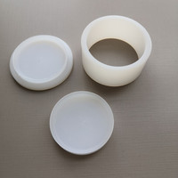 Moule en plastique pour savon solide, shampoing, barre de savon, 2,5 pouces, volume max. 95g, moule pour bombe de bain, boule, cylindre, donut, moules 3D pour bombes de bain