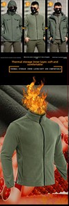 Chaqueta Táctica <span class=keywords><strong>de</strong></span> Invierno para Hombre, Tres en Uno, con Capucha, Impermeable, Cortavientos, con Forro Suave Desmontable, Conjunto <span class=keywords><strong>de</strong></span> Dos Piezas - Product Image 6
