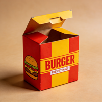 Boîtes à emporter en papier pour la restauration rapide, emballages pour hamburgers, frites, poulet frit
