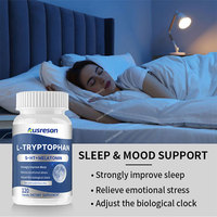 Ausreson OEM Private Label GABA+5HTP Aminosäure L-Tryptophan Kapseln Nahrungsergänzungsmittel Schlaf-Tryptophan-Kapseln