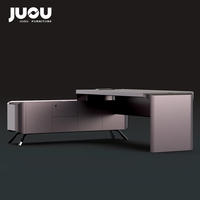 Bureau de direction en bois de luxe JUOU, table de bureau, escritorios de oficina, bureau de direction en forme de L, bureau de direction moderne