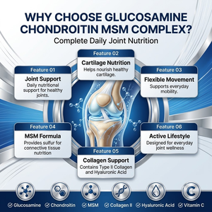 Capsules de soutien articulaire OEM ODM Glucosamine Chondroïtine MSM Complex pour la santé du cartilage et la mobilité - Product Image 4