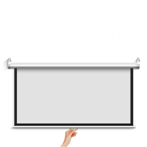 Layar Proyeksi Manual Selflock 100 Inci 16:9 dengan Motor Listrik Pantalla Proyector - Product Image 3