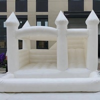 Nouvelle structure gonflable en PVC, château blanc pour mariage, château gonflable pour enfants, parc d'attractions