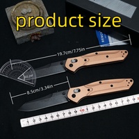 BM940, mango de aluminio aeronáutico + hoja S30V, cuchillo plegable táctico para exteriores, herramienta de supervivencia, colección, EDC, American Spot, pesca