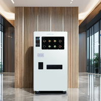 Distributeur automatique de boissons chaudes et froides, café, accepteur de monnaie/espèces, distributeur intelligent, acier galvanisé, verre trempé, 300-600 pièces