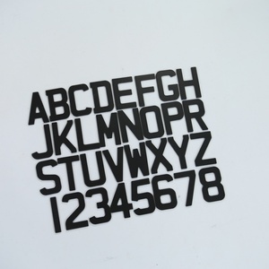 Placa de Matrícula Acrílica 4D con Número, Letras de Plástico Acrílico 3D Negras, Letras de Gel para Placa de Matrícula de 3 mm y 5 mm, Reino Unido - Product Image 2
