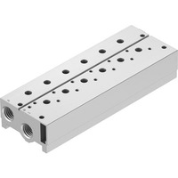 Plaque de bus à 5 positions VABM-B10-30S-N12-5-P3, bloc solénoïde et pneumatique, interface NPT, corps en aluminium forgé 8026425, VABM-B10