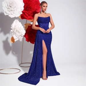 Nuevo Vestido <span class=keywords><strong>de</strong></span> Noche con Lentejuelas Sin Tirantes 2026, Vestido <span class=keywords><strong>de</strong></span> <span class=keywords><strong>Fiesta</strong></span> para Adultos, Elegante y Ajustado, <span class=keywords><strong>de</strong></span> Lujo Ligero - Product Image 2