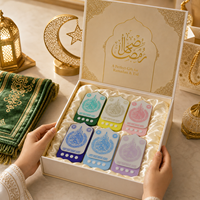 Ensemble cadeau mini Coran ZK90A, haut-parleur arabe avec commande tactile, Zikir Rugyah, lecteur Coran Ramadan, veilleuse LED portable