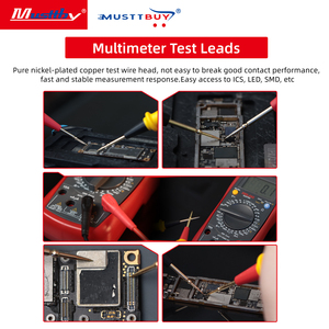Musttby G21 20A evrensel silikon kauçuk Test probu multimetre Test kabloları için kablo LED <span class=keywords><strong>Tester</strong></span> multimetre - Product Image 3
