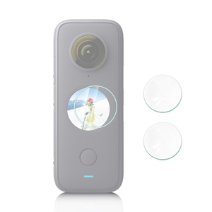 Película de vidrio templado para <span class=keywords><strong>Insta360</strong></span> <span class=keywords><strong>One</strong></span> <span class=keywords><strong>X2</strong></span> Puluz, <span class=keywords><strong>accesorios</strong></span> de cámara de acción, película de vidrio templado curvo Hd, fabricante de China, 2 uds. - Product Image 2
