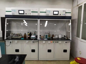 Phòng thí nghiệm phóng xạ tiết kiệm năng lượng dễ dàng làm sạch không gỉ phòng thí nghiệm fume Hood HEPA lọc thiết kế mô-đun ISO chứng nhận - Product Image 2