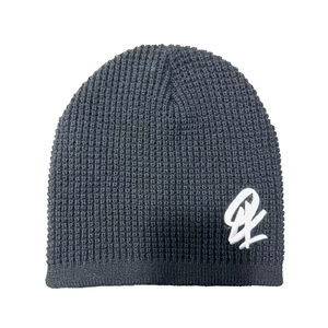 Cappello Beanie Waffle <span class=keywords><strong>in</strong></span> <span class=keywords><strong>Lana</strong></span> Spessa Acrilica e Cotone Personalizzato con Ricamo 3D, Unisex per Adulti, da Spiaggia e Viaggio, con Motivo a Lettere e Risvolto, Comune, per Commercio all'Ingrosso - Product Image 6