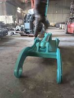 SLN Pince de préhension hydraulique réglable robuste 5-6T pour excavatrice, en acier haute résistance, accessoire de construction