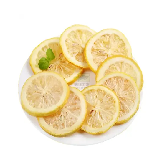 Green healthy freeze dryed fruits dried lemon slices for fruit tea