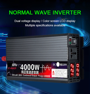 12V 24V 48 60V DC/AC Inverters 2500W Pure Sine Wave Solar Power <b>Converter</b> Dual <b>Voltage</b> Display Home Power - Product Image 2