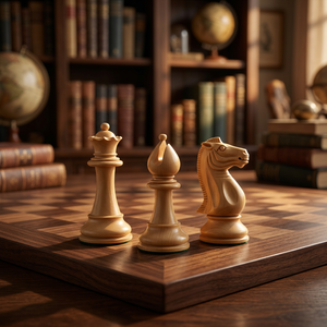 Juego de Ajedrez Staunton de Madera Reproducido de 1849, Juego de Mesa de Ajedrez - Product Image 4