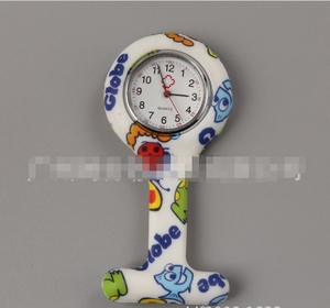 นาฬิกาพยาบาลซิลิโคนแฟชั่น FOB พยาบาลกระเป๋านาฬิกาควอตซ์ตกแต่งกระเป๋า - Product Image 3