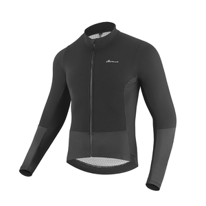 Mode Sport Vélo Vêtements À Manches Longues Polaire <span class=keywords><strong>Thermique</strong></span> Écologique Recyclable Vélo <span class=keywords><strong>Veste</strong></span> pour Hommes Femmes Sérigraphie Plaine - Product Image 2