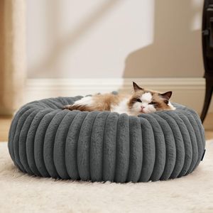 Pet Dog & <b>Cat</b> Bed All Seasons Rectangle Corduroy Solid Foam Plush Removable Cover Comfortable for Small to Large Dogs - Product Image 5
