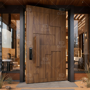 <span class=keywords><strong>Puerta</strong></span> Principal de Madera Maciza de Nogal Negro para Casa o Villa, Entrada de Seguridad, Insonorizada, <span class=keywords><strong>Puerta</strong></span> Principal de Madera para Exterior con <span class=keywords><strong>Marco</strong></span> - Product Image 2
