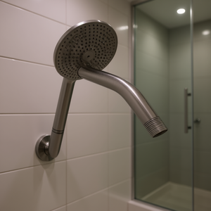 Elite Shower Head 8 Inches Stainless Steel Maze Round Spiked Top Spray Bathroom - Product Image 2