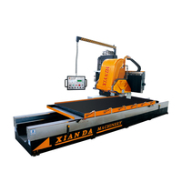 Machine de profilage de chants de marbre et de granit CNC Xianda avec moteur PLC et moteur 15KW, puissance du broche 380V pour la découpe de pierre