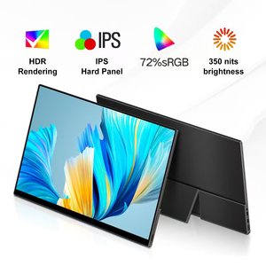 Moniteur portable tactile 18,<span class=keywords><strong>5</strong></span> pouces 1080P FHD 100Hz, <span class=keywords><strong>97</strong></span>% SRGB, écran externe ultra-fin USB-C HDMI pour ordinateur portable, PC, téléphone - Product Image 2