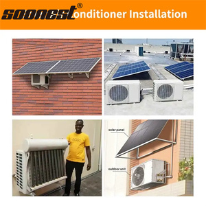 Climatiseur solaire portable 110V 1HP-3HP 12000 BTU avec fonction de refroidissement/chauffage, 100% énergie solaire, usage domestique - Product Image 2