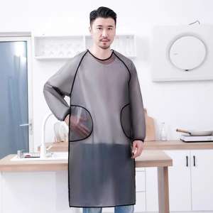 Nueva versión coreana cocina y hogar manga larga impermeable y a prueba de aceite TPU babero Oversleeve sanitario no lavado cubierta delantal - Product Image 4