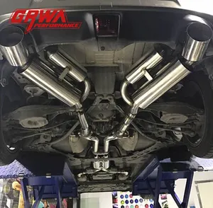 Stainless Exhaust Exhaust Systems For Nissan 370Z Gold Supplier GRWA Stainless Steel Cat Back Exhaust System