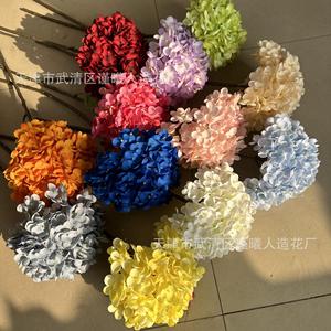 Jinxi Artificial Hydrangea 65cm Silk <b>Flower</b> Wedding Home Decor <b>Single</b> French Style - Product Image 1