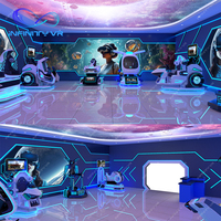 Station de jeu multijoueur Plate-forme 9D Cinéma Vr Room Escape Réalité virtuelle Équipement Vr Aire de jeux intérieure Parc à thème