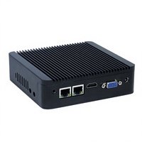 Hot Sale Sampel Tanpa Kipas Komputer Mini Intel J1900 Quad Core Dual Lan 2 COM 4 USB Desktop Pc untuk Windows 10