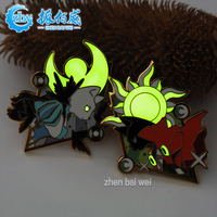 Épingles en émail personnalisées de la marque chinoise ZBW, 35 mm, épingles en émail dur, badges de dessins animés en or/argent, artisanat métallique en gros