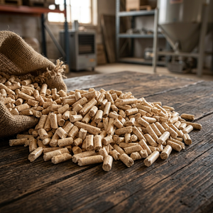 Pellets de madera para sistemas de calefacción, diámetro de 6 mm a 8 mm, longitud de 10 a 50 mm, contenido de ceniza 2050, humedad 8%, densidad - Product Image 3