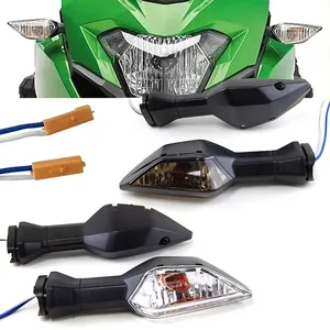 Feux de clignotants LED pour motos Z900 Z250 Z1000 SL Z650 Ninja <span class=keywords><strong>650</strong></span> 400 <span class=keywords><strong>ZX6R</strong></span> Versys 1000, rénovation/mise à niveau, nouveau, garantie de 12 mois - Product Image 3