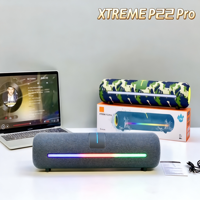 Haut-parleur multifonctionnel d'extérieur 5.3 avec AirPlay, charge rapide, longue autonomie, lumière LED RGB et son surround pour le camping